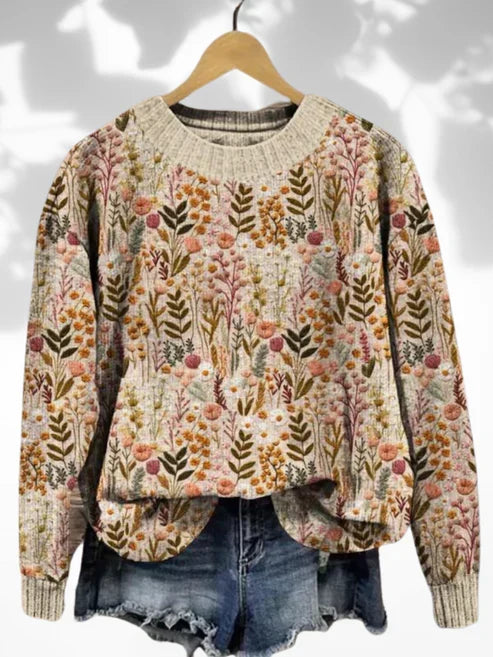 Nova™ | Comfortabele trui met bloemenprint