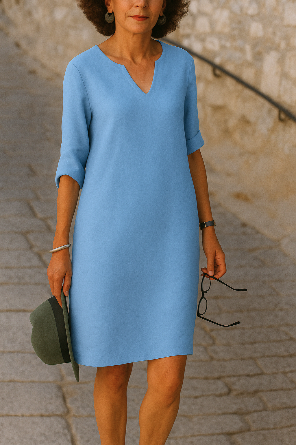 Morae-Amsterdam® | Elegante Jurk Met V-Hals