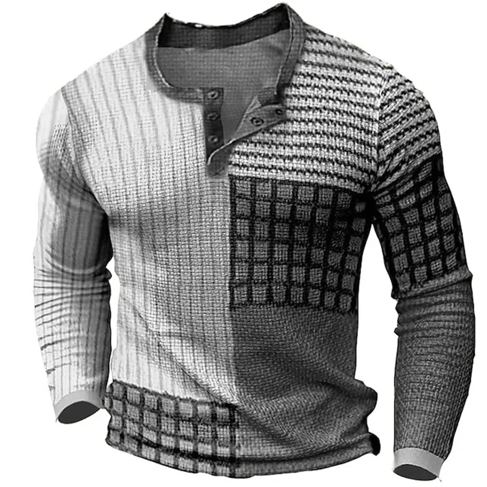 Morae-Amsterdam® | Kleurrijk Mannen Shirt Met Lange Mouwen