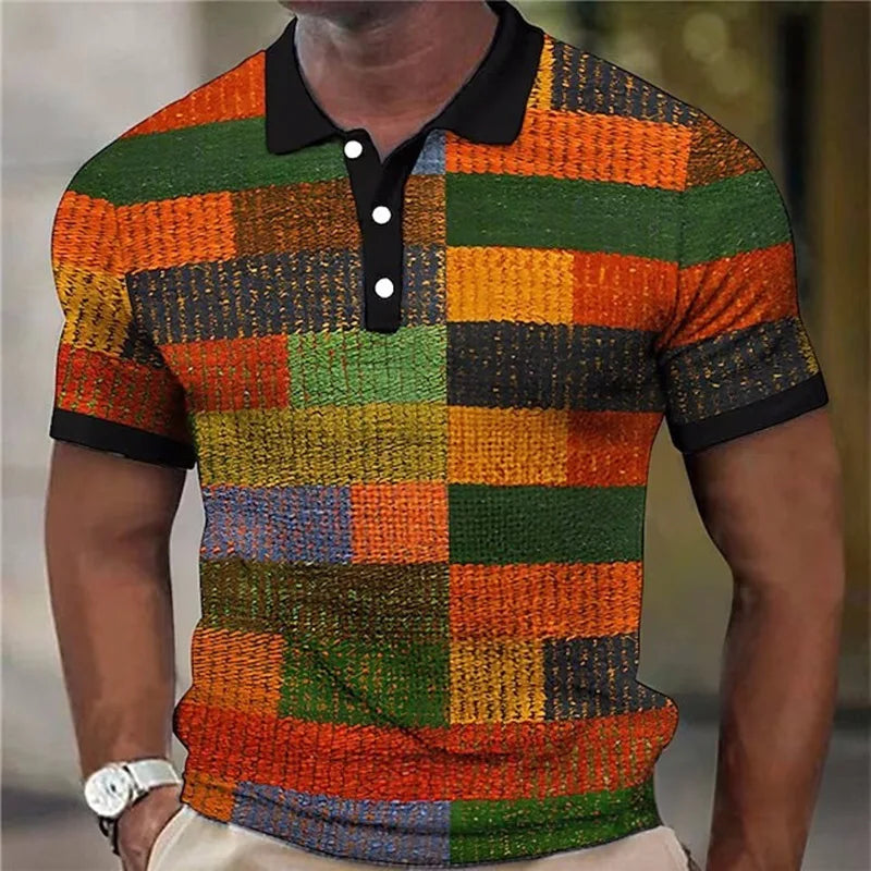 Morae-Amsterdam® | Kleurrijk Geruit Poloshirt