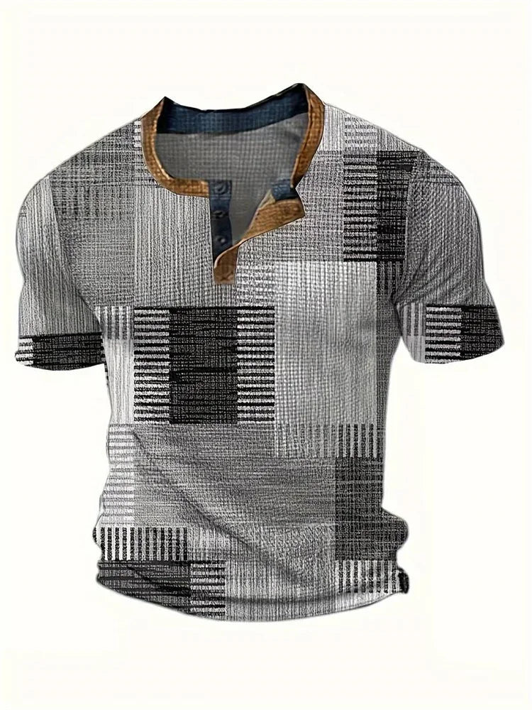 Morae-Amsterdam® | Kleurrijk Heren Shirt Met Korte Mouwen