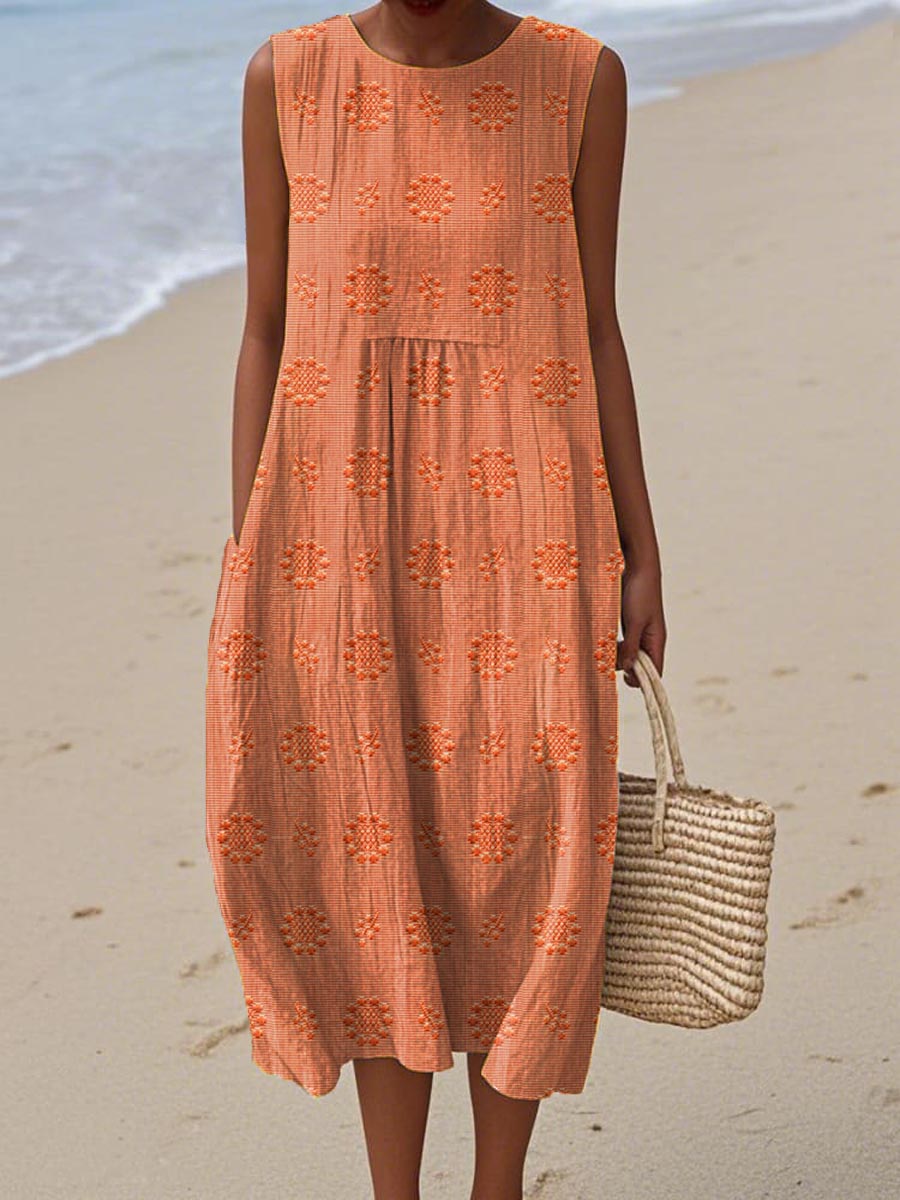 Morae-Amsterdam® | Elegante Zomer Jurk Met Zakken