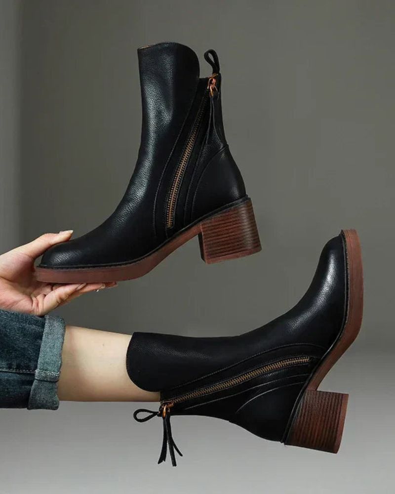 Morae-Amsterdam® | Leren Elegante & Tijdloze Laarzen