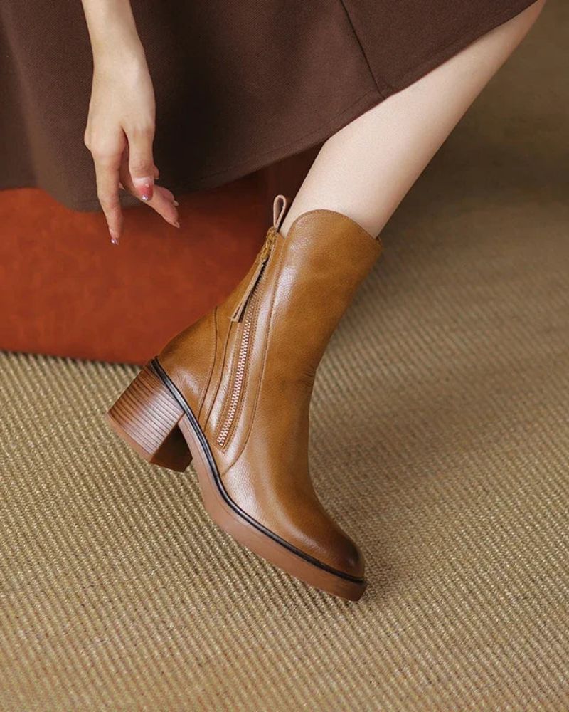 Morae-Amsterdam® | Leren Elegante & Tijdloze Laarzen