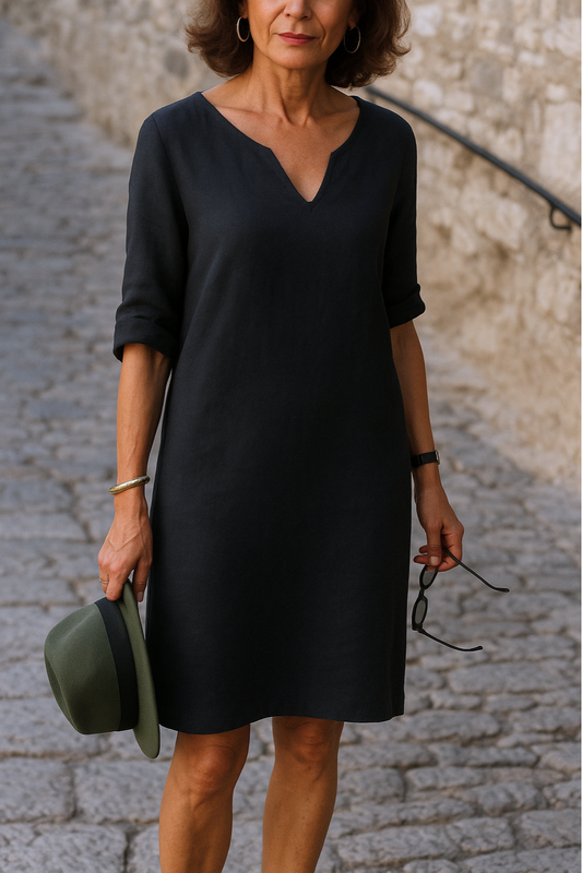 Morae-Amsterdam® | Elegante Jurk Met V-Hals