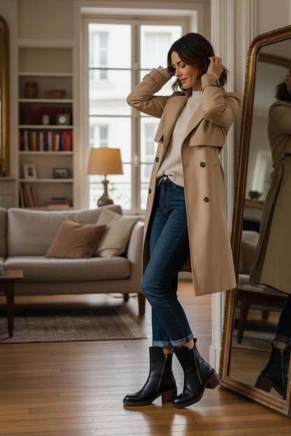 Morae-Amsterdam® | Leren Elegante & Tijdloze Laarzen