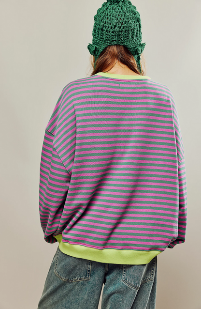 Mana™ | Gestreepte Oversized Trui