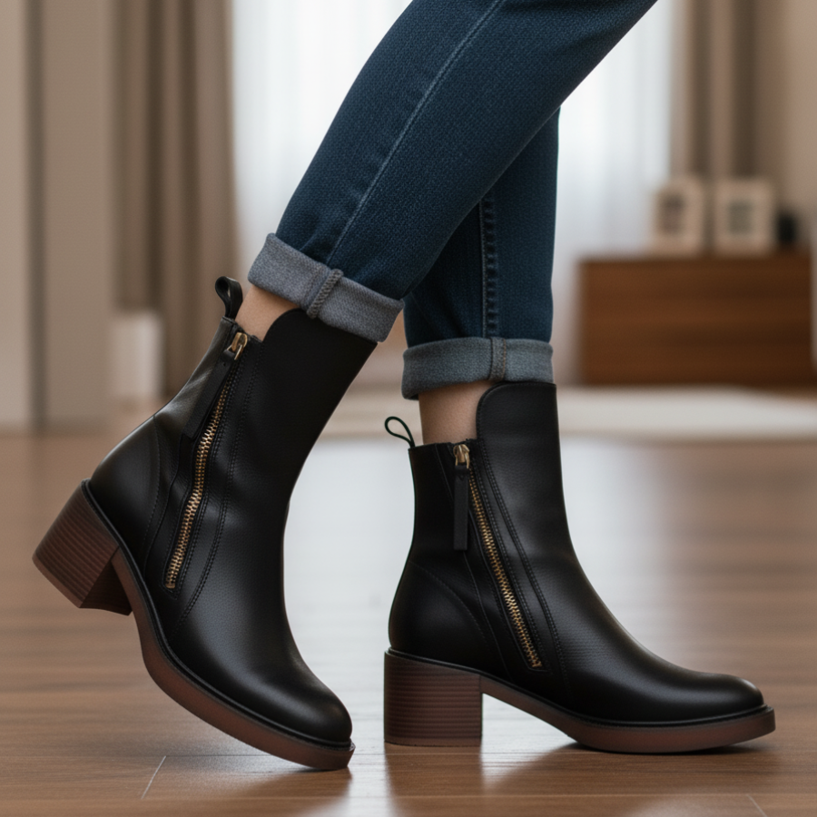 Morae-Amsterdam® | Leren Elegante & Tijdloze Laarzen