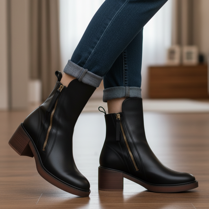 Morae-Amsterdam® | Leren Elegante & Tijdloze Laarzen