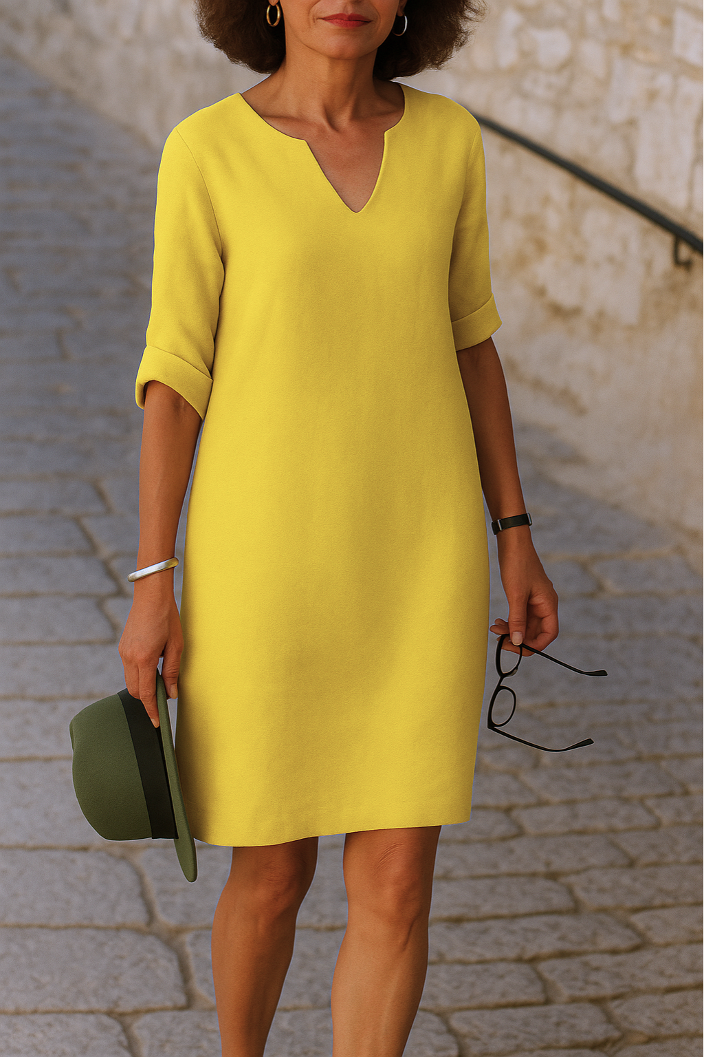 Morae-Amsterdam® | Elegante Jurk Met V-Hals