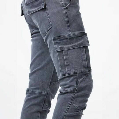Morae-Amsterdam® | Strech Heren Cargo Spijkerbroek