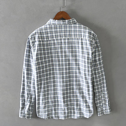 Morae-Amsterdam® | Linnen blouse met ruitpatroon
