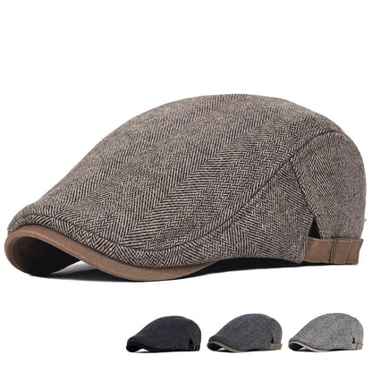 Morae-Amsterdam® | Moderne Heren Pet Met Visgraatpatroon