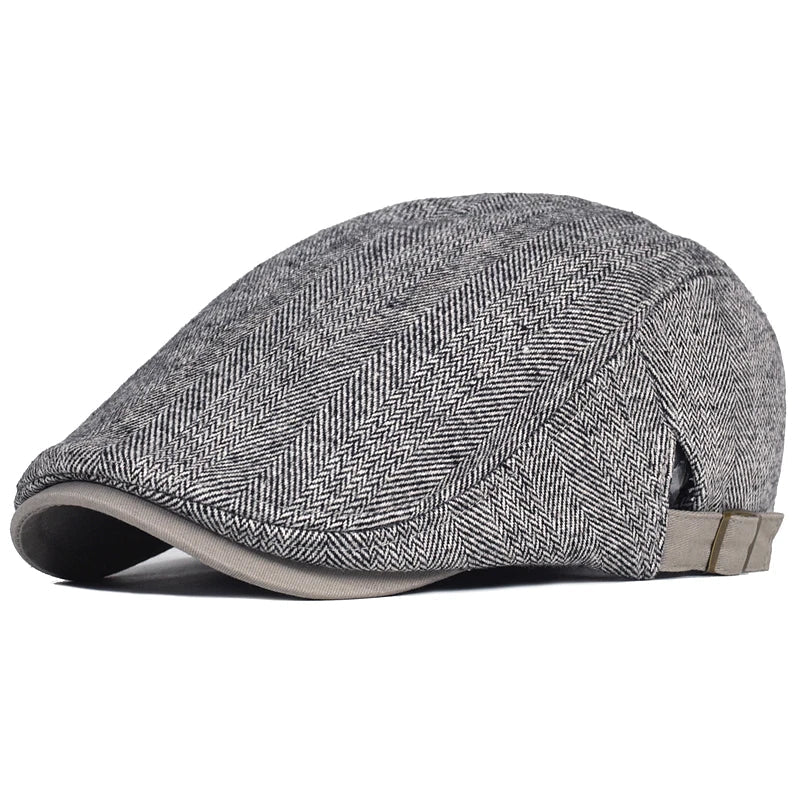 Morae-Amsterdam® | Moderne Heren Pet Met Visgraatpatroon