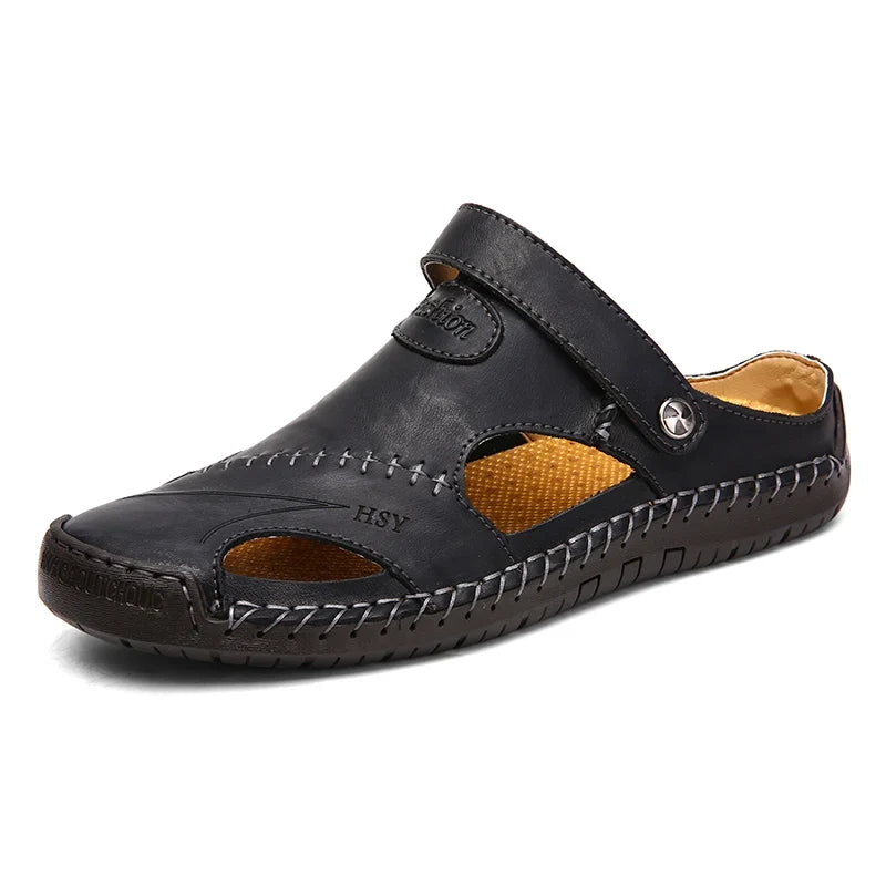 Morae-Amsterdam® | Klassieke Lederen Heren Sandalen