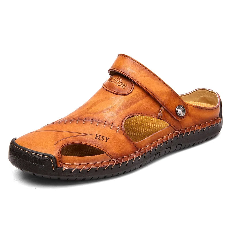 Morae-Amsterdam® | Klassieke Lederen Heren Sandalen