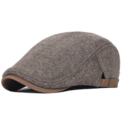 Morae-Amsterdam® | Moderne Heren Pet Met Visgraatpatroon