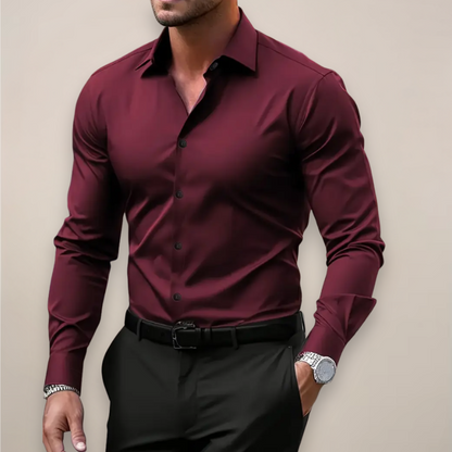 Morae-Amsterdam® | Casual Heren Overhemd Met Lange Mouwen
