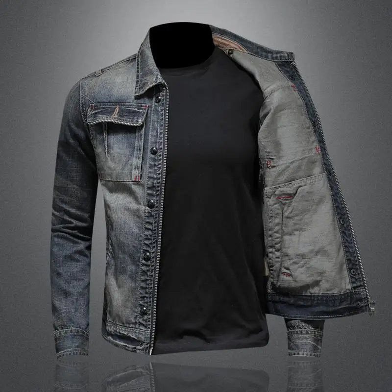 Cas | Casual spijkerjas met lange mouwen