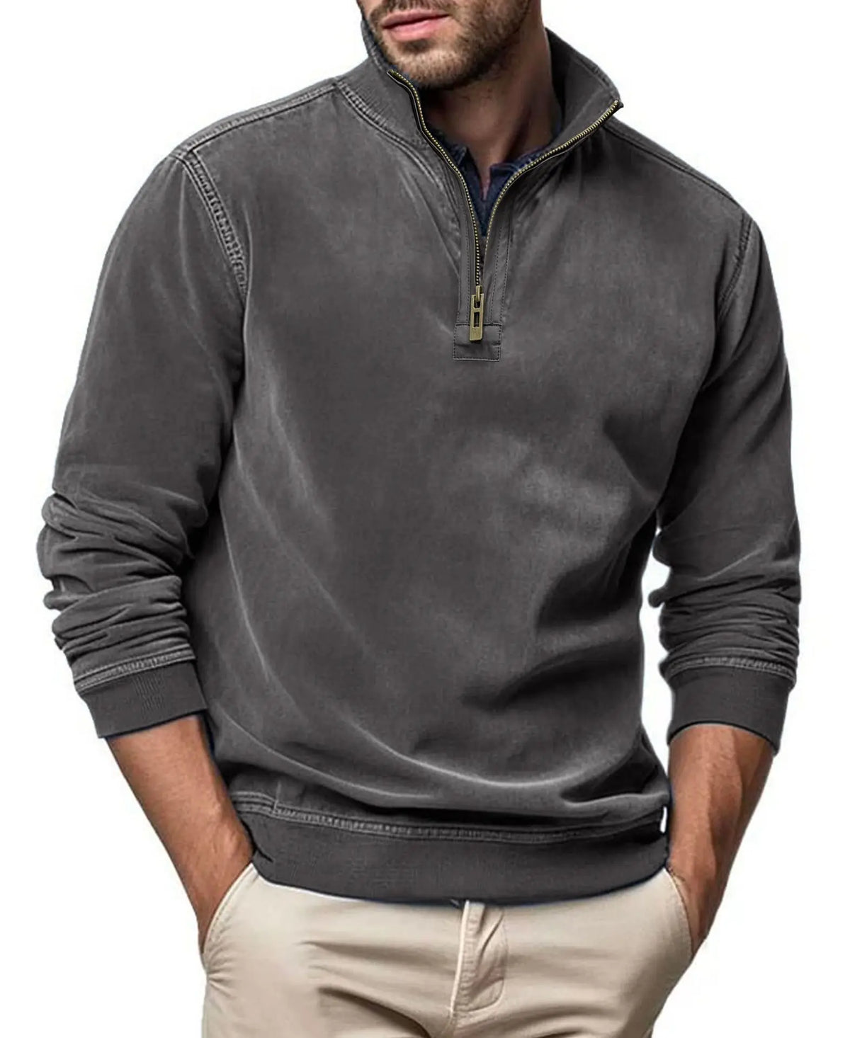 Morae-Amsterdam® | Casual Mannen Trui Met Rits