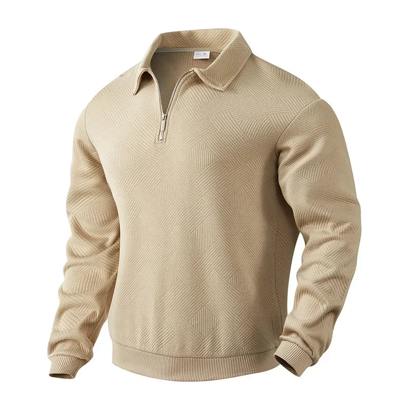 Morae-Amsterdam® | Heren Polo Shirt Met Visgraatpatroon