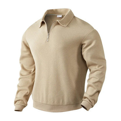 Morae-Amsterdam® | Heren Polo Shirt Met Visgraatpatroon