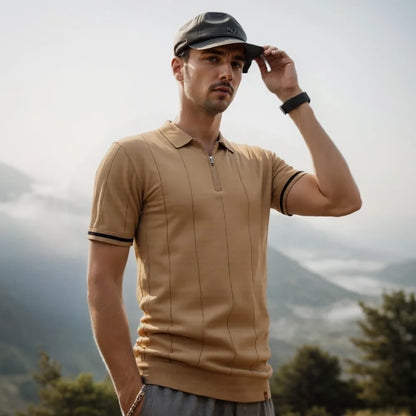 Morae-Amsterdam® | Heren Polo Shirt Met Rits