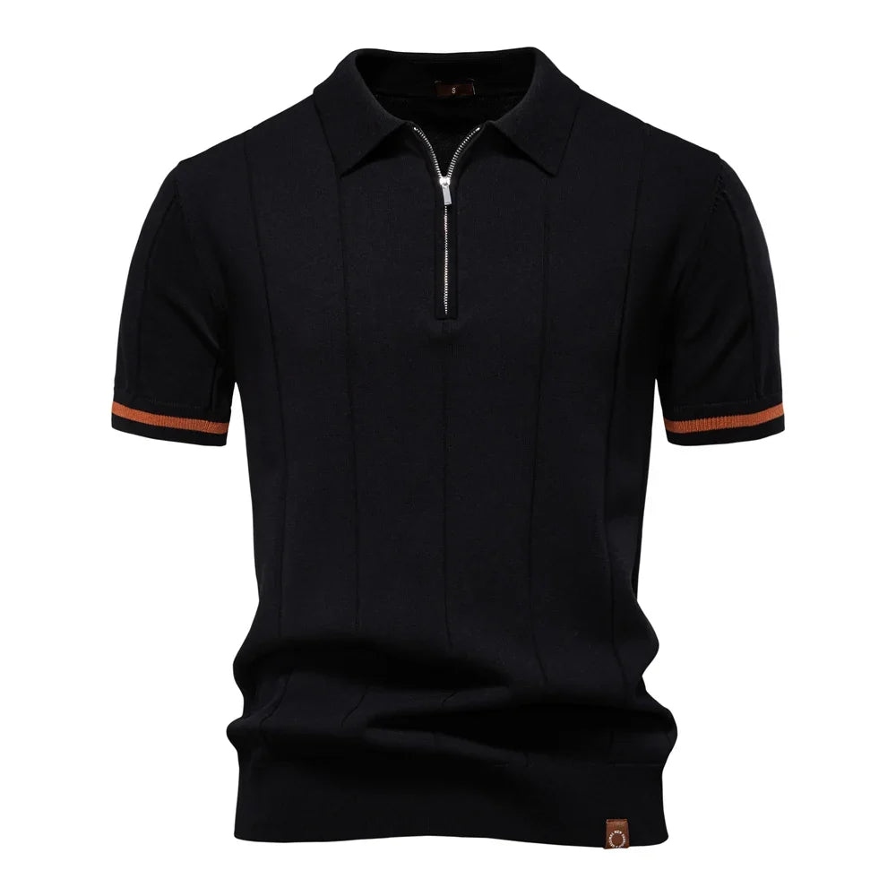 Morae-Amsterdam® | Heren Polo Shirt Met Rits