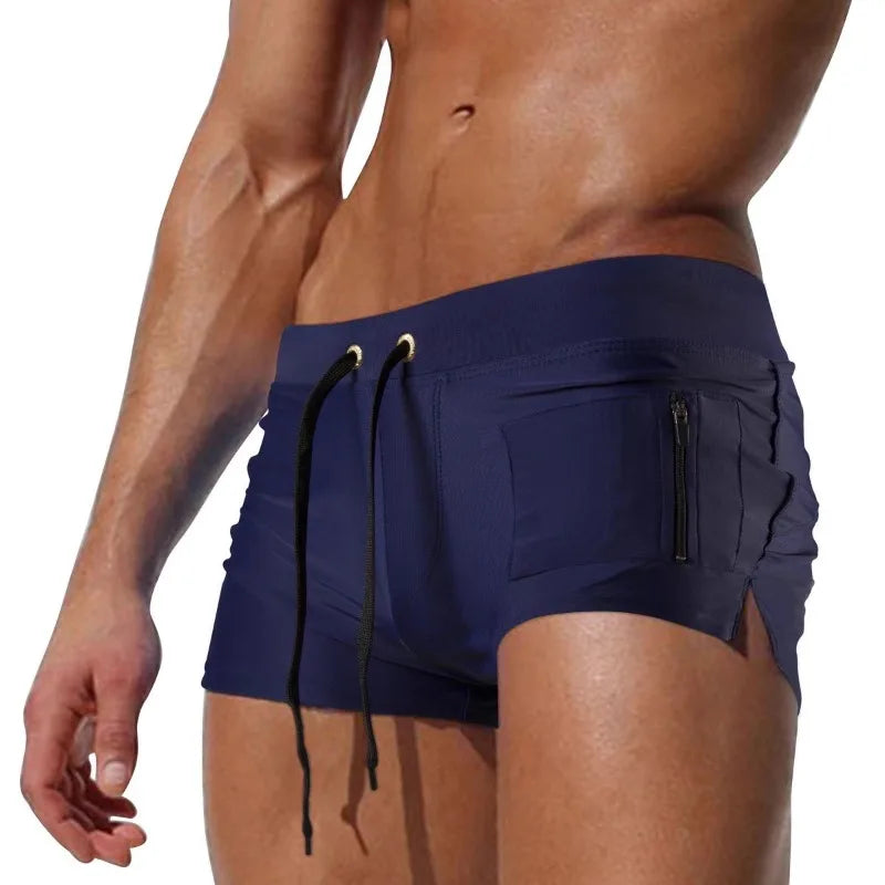 Morae-Amsterdam® | Sportieve Mannen Zwembroek met Rits