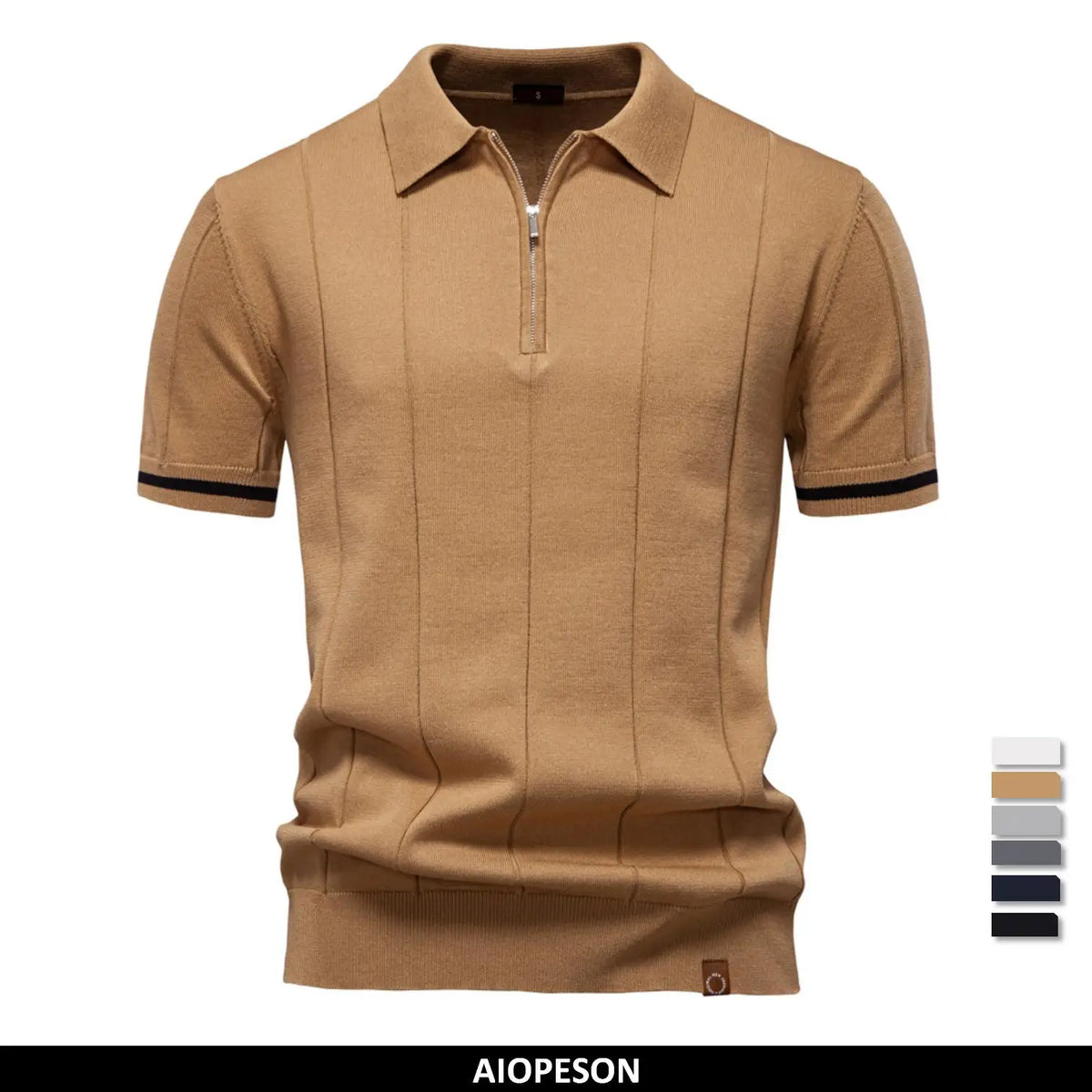 Morae-Amsterdam® | Heren Polo Shirt Met Rits