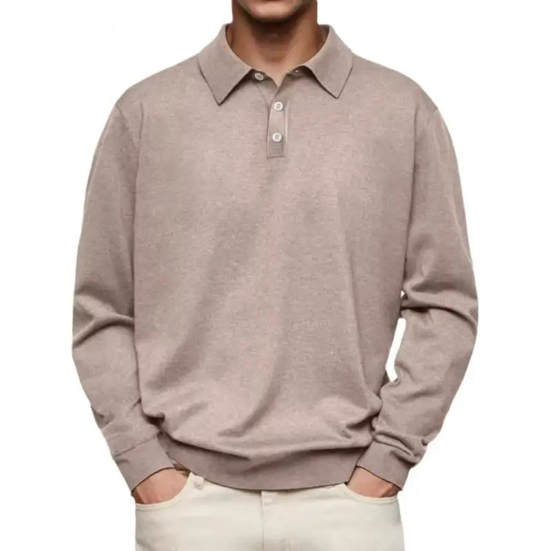 Morae-Amsterdam® | Casual Poloshirt Met Lange Mouwen