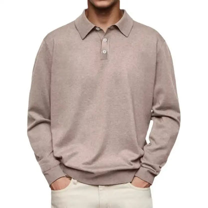 Morae-Amsterdam® | Casual Poloshirt Met Lange Mouwen