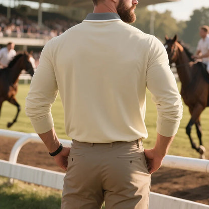 Morae-Amsterdam® | Stijlvol Poloshirt Met Lange Mouwen