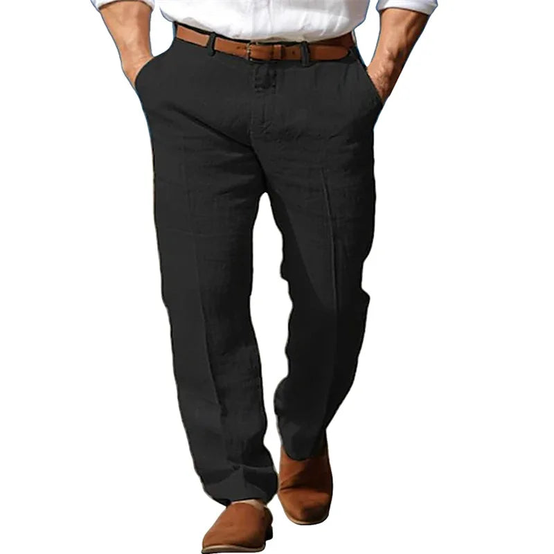 Morae-Amsterdam® | Klassevolle Linnen Heren Broek
