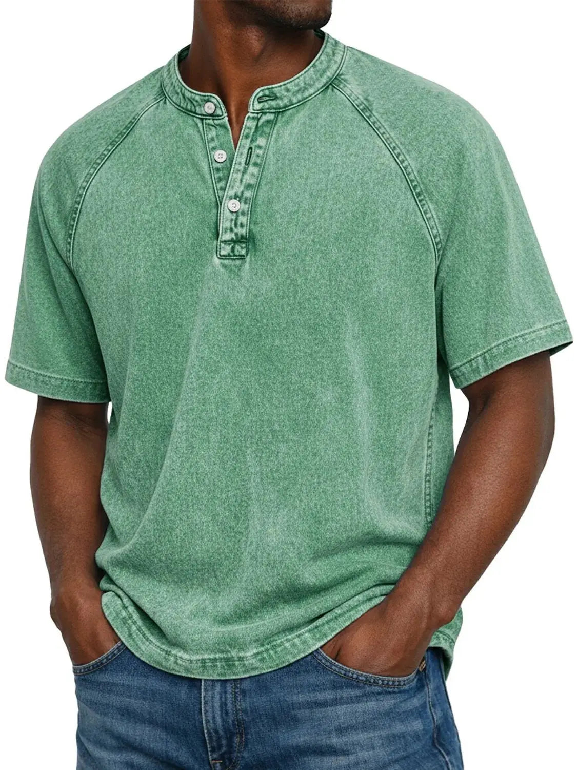 Morae-Amsterdam® | Vintage Mannen Shirt Met Knopen