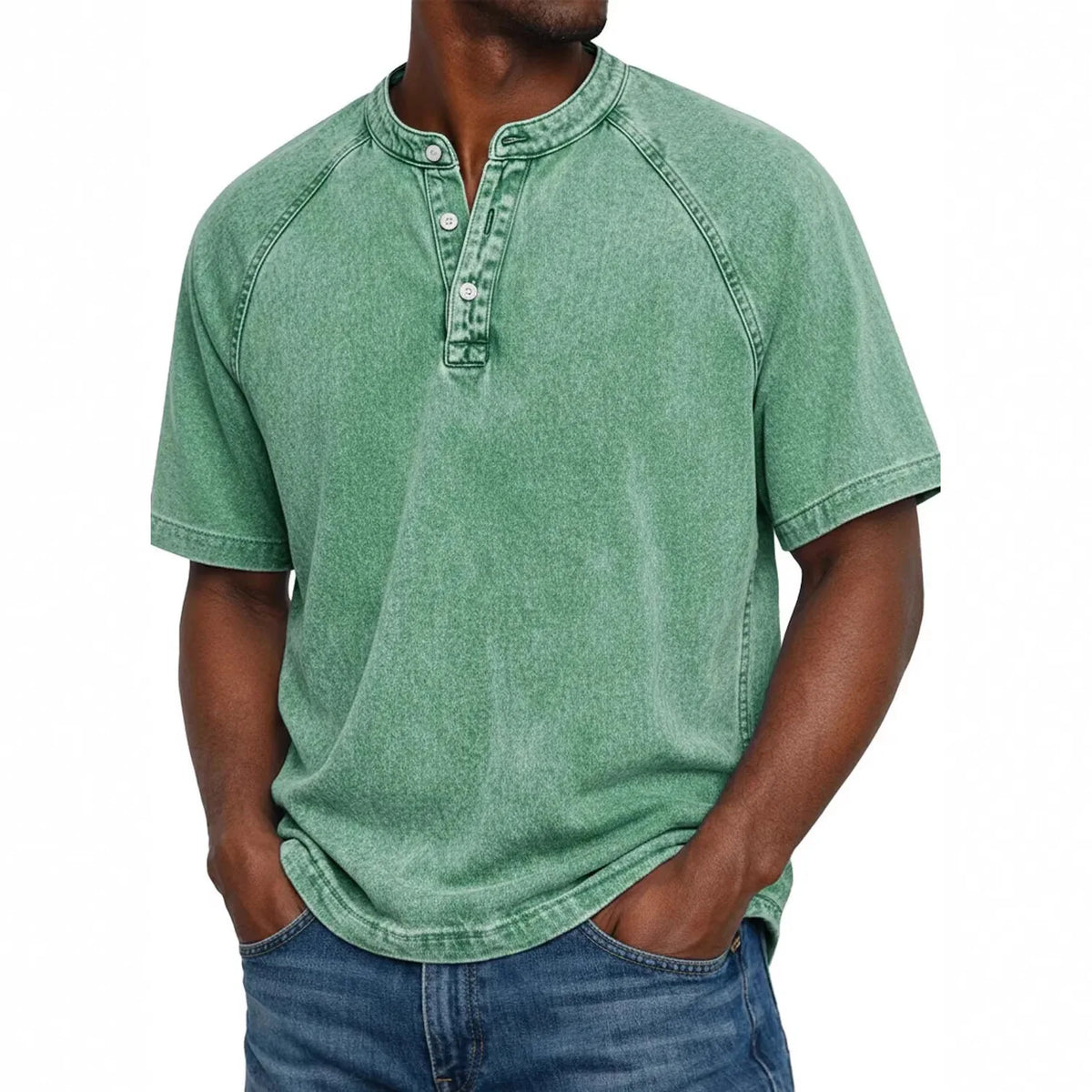 Morae-Amsterdam® | Vintage Mannen Shirt Met Knopen