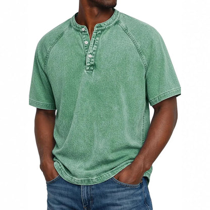 Morae-Amsterdam® | Vintage Mannen Shirt Met Knopen
