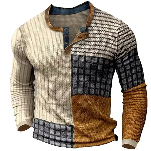 Morae-Amsterdam® | Kleurrijk Mannen Shirt Met Lange Mouwen