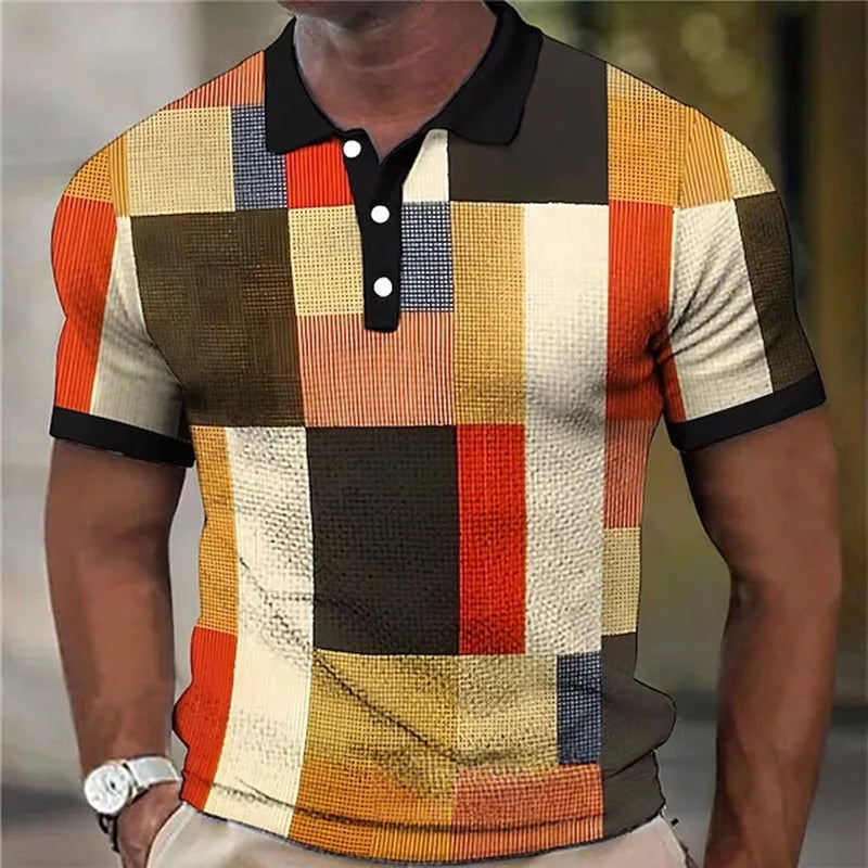 Morae-Amsterdam® | Kleurrijk Geruit Poloshirt