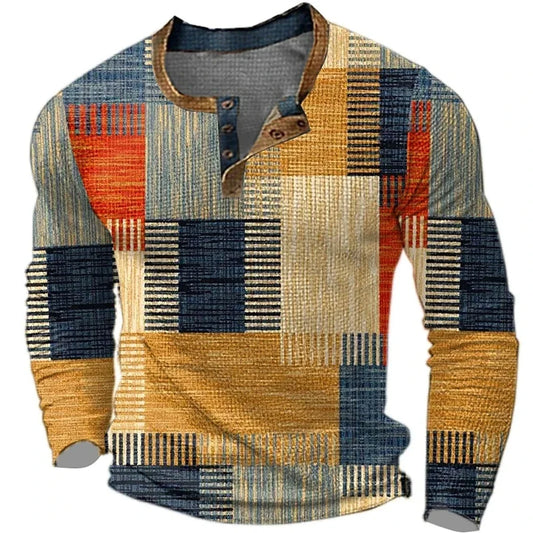Morae-Amsterdam® | Kleurrijk Heren Shirt Met Lange Mouwen