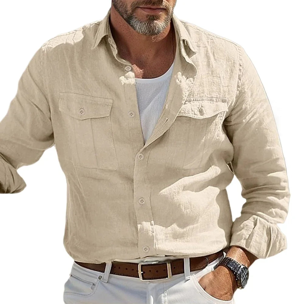 Morae-Amsterdam® | Casual Linnen Herenoverhemd