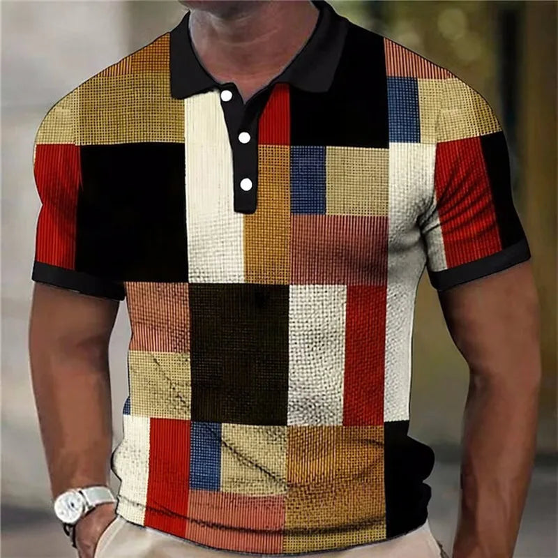 Morae-Amsterdam® | Kleurrijk Geruit Poloshirt