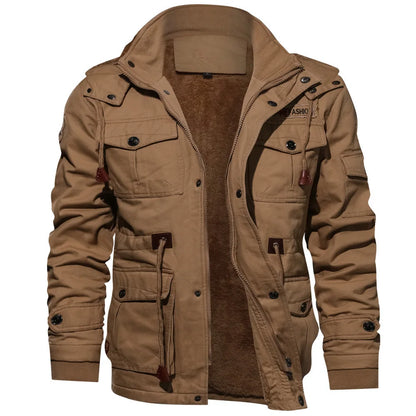 Morae-Amsterdam® | Warme Winddichte Herenjas met Afneembare Capuchon