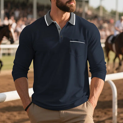 Morae-Amsterdam® | Stijlvol Poloshirt Met Lange Mouwen