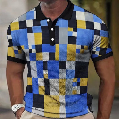 Morae-Amsterdam® | Kleurrijk Geruit Poloshirt