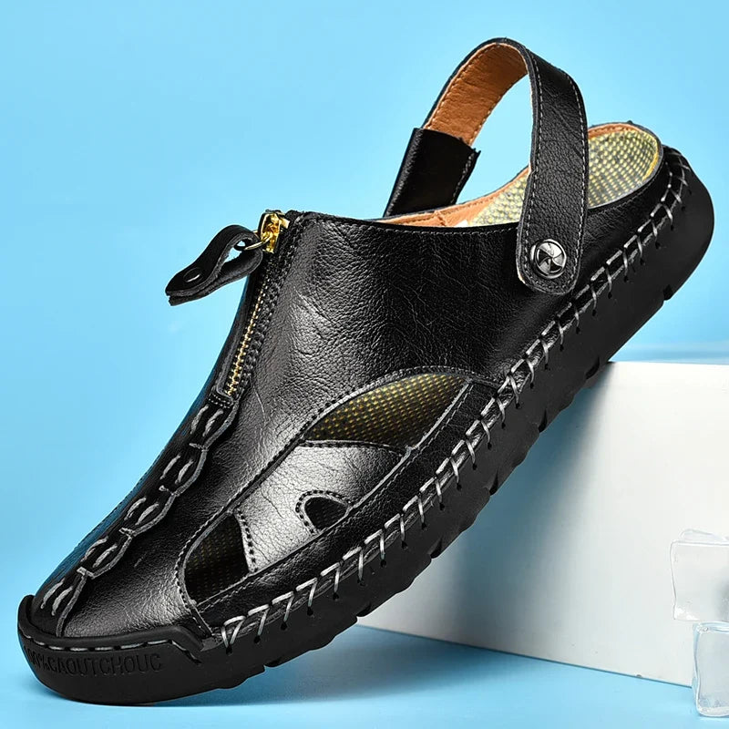Morae-Amsterdam® | Luxe Leren Zomerinstappers – Comfort & Ondersteuning