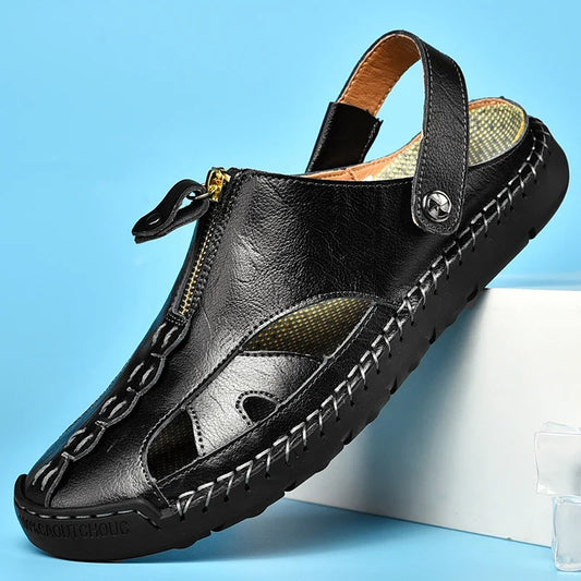 Morae-Amsterdam® | Luxe Leren Zomerinstappers – Comfort & Ondersteuning