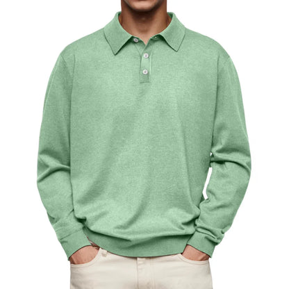 Morae-Amsterdam® | Alledaags Poloshirt met Lange Mouwen
