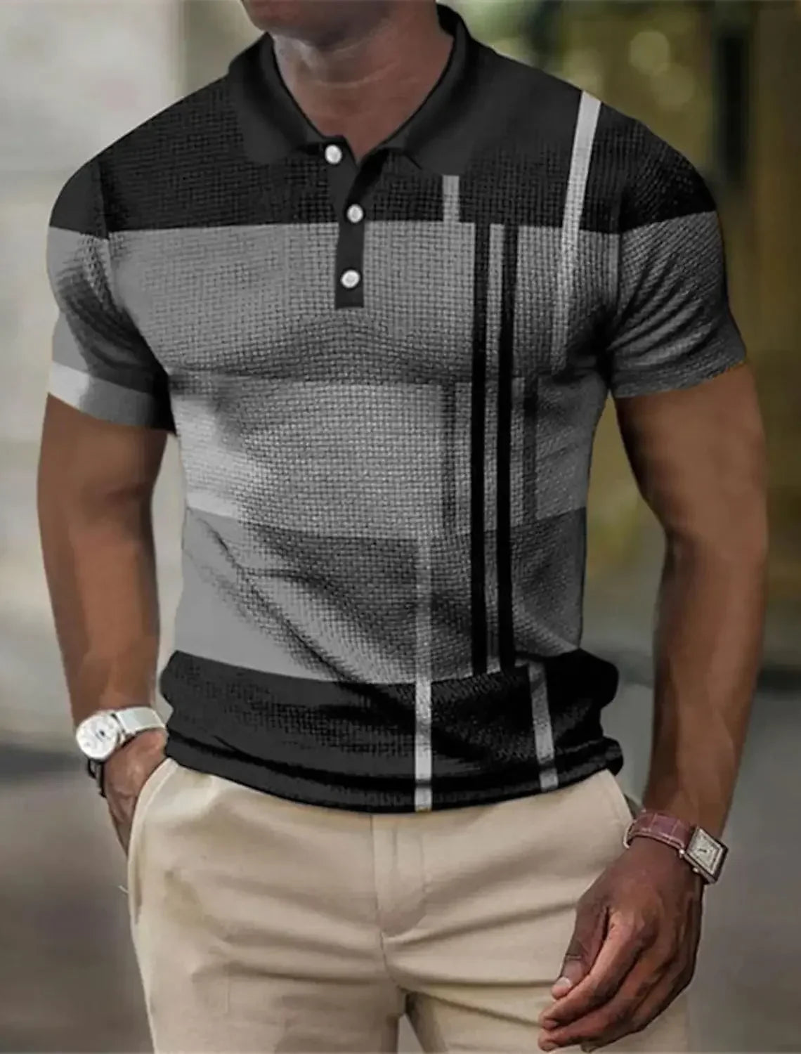 Morae-Amsterdam® | Gestreept Casual Poloshirt