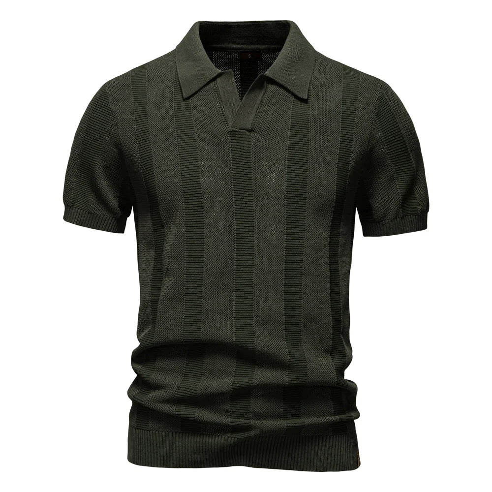 Morae-Amsterdam® | Stijlvol Gestreepte Polo